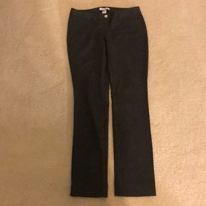 Women’s Gray Slim leg pants.